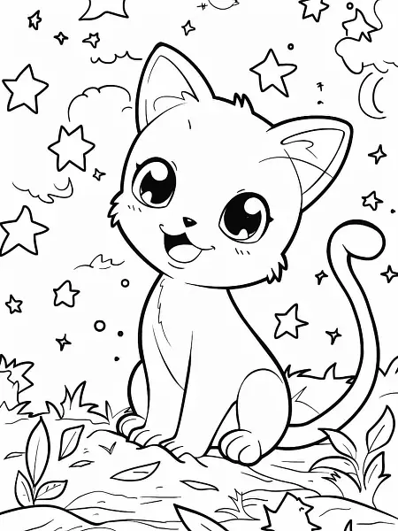 Joyful Mew Pokemon Coloring Page - 2