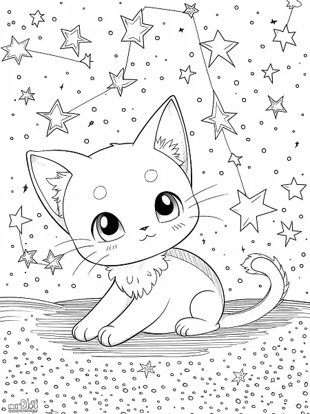 Joyful Mew Pokemon Coloring Page - 1