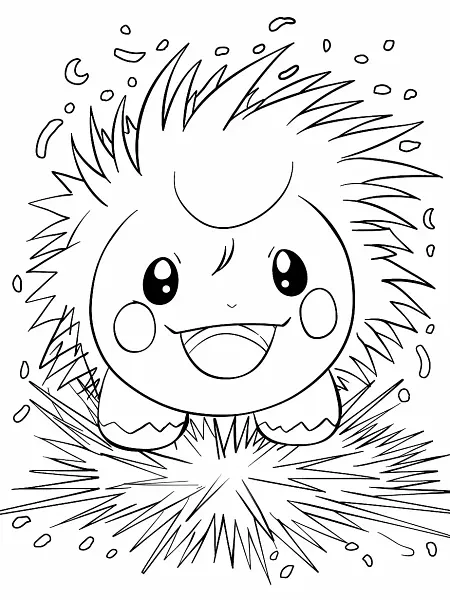 Electrode Pokemon Coloring Page - 2