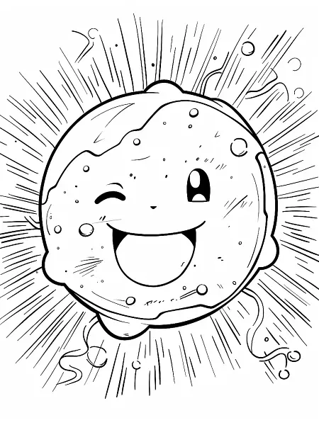 Electrode Pokemon Coloring Page - 1