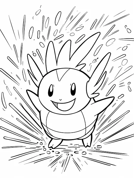 Electrode Pokemon Coloring Page - 3