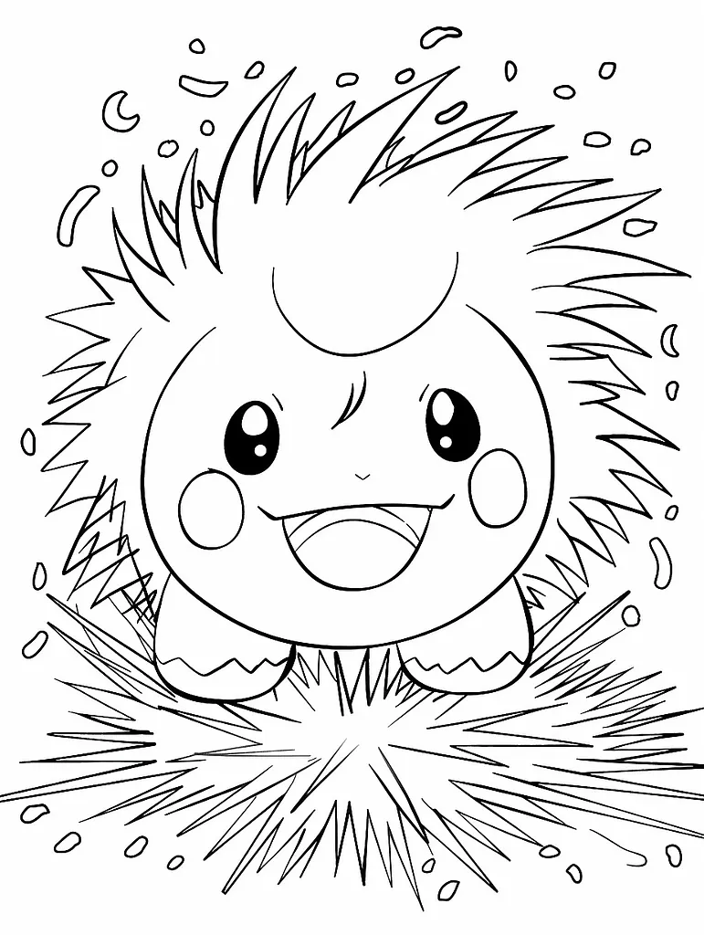 Electrode Pokemon Coloring Page 3