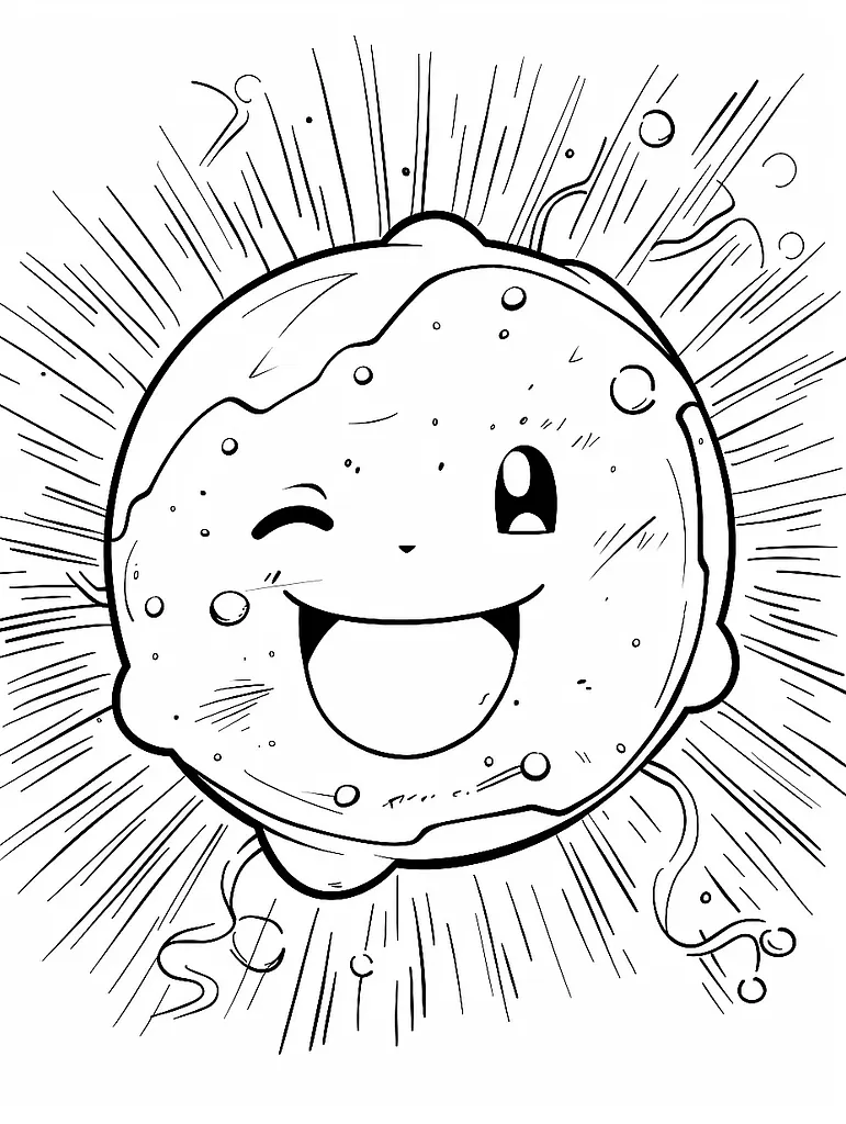 Electrode Pokemon Coloring Page 2