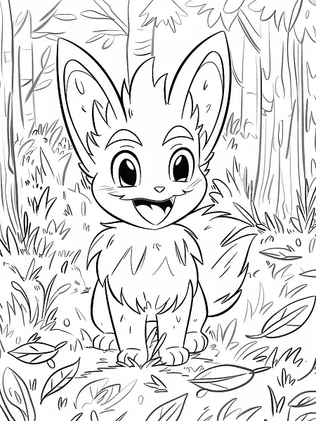 Farfetch'd Pokemon Coloring Page - 1