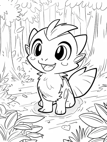 Farfetch'd Pokemon Coloring Page - 2