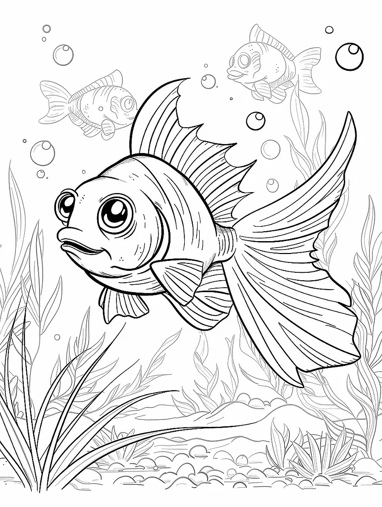 Goldeen Pokemon Coloring Page - Underwater Adventure 2