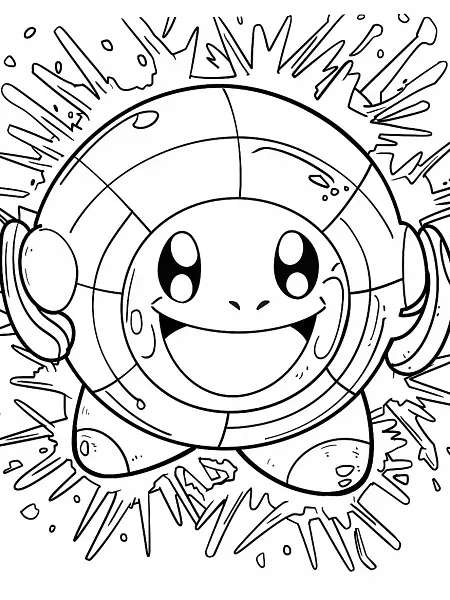 Happy Magnemite Pokemon with Electric Sparks - 2