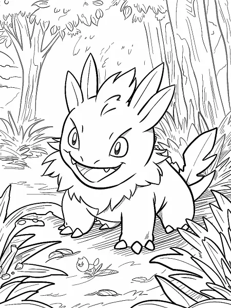 Quilava Pokemon Coloring Page