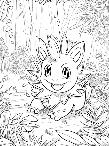 Quilava Pokemon Coloring Page - 1