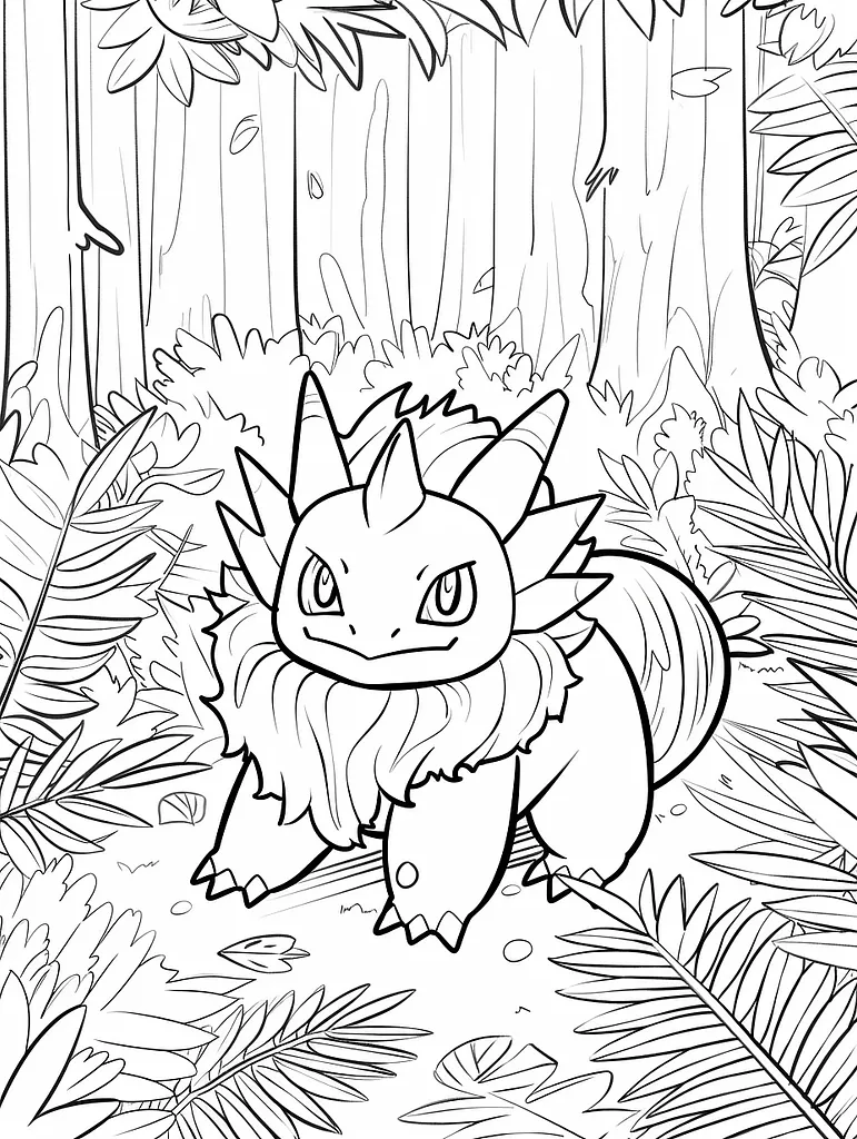 Quilava Pokemon Coloring Page 4