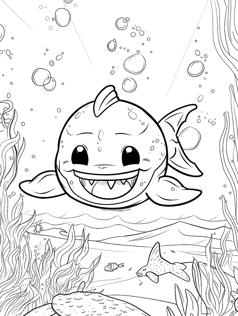 Dewgong Pokemon Underwater Coloring Page 3