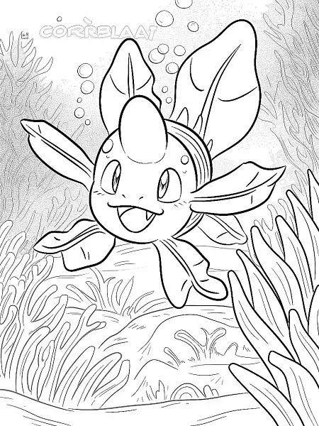 Corsola Pokemon Coloring Page