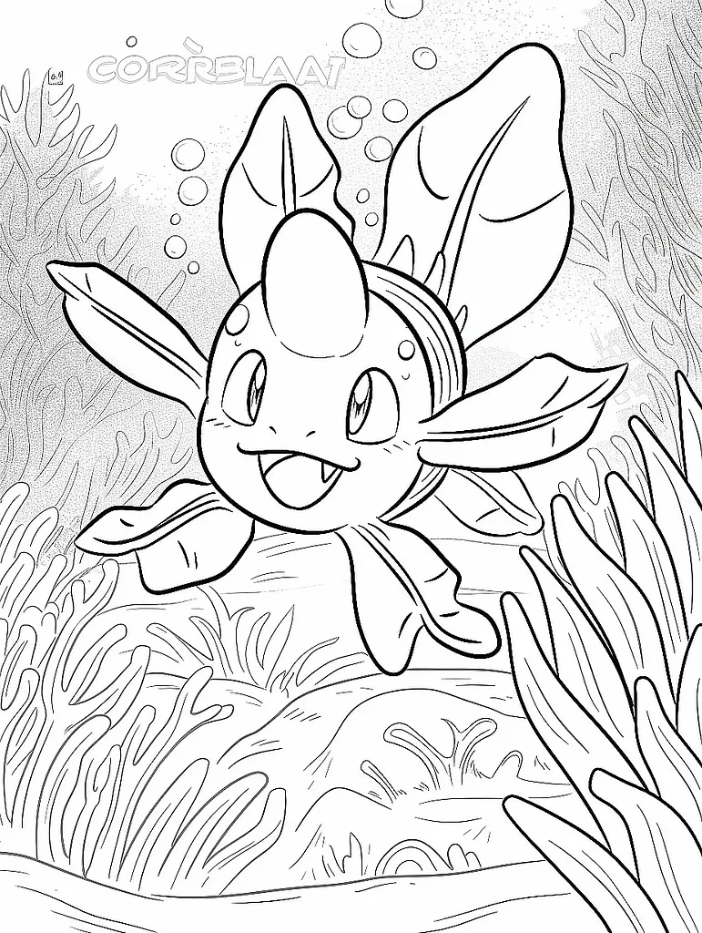 Corsola Pokemon Coloring Page