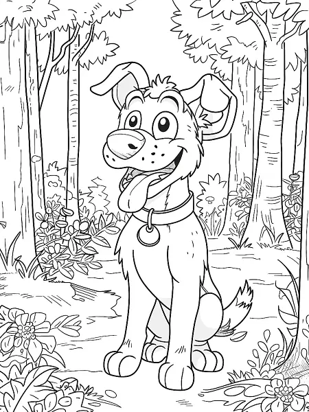 Dodrio Pokemon in a Forest Coloring Page - 1