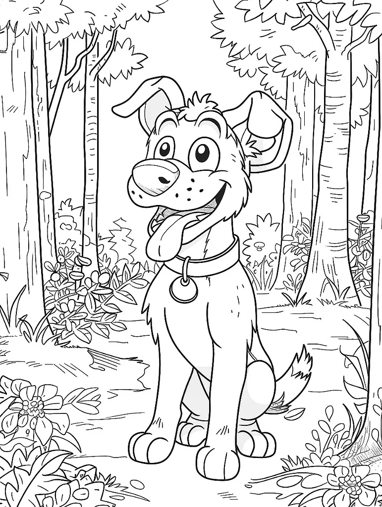 Dodrio Pokemon in a Forest Coloring Page 2