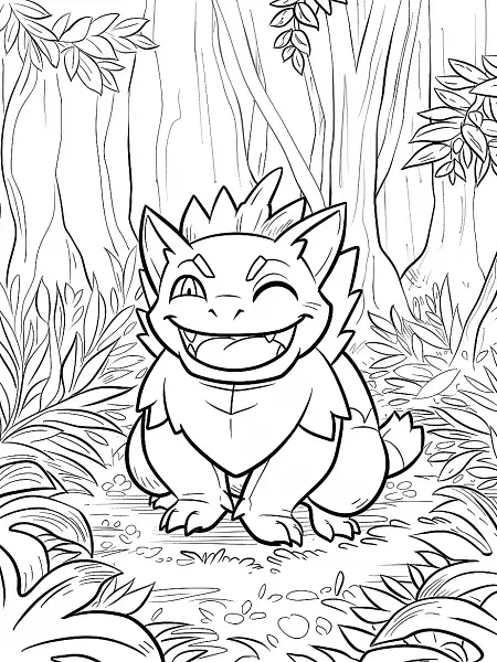 Forretress Pokemon Coloring Page - 1