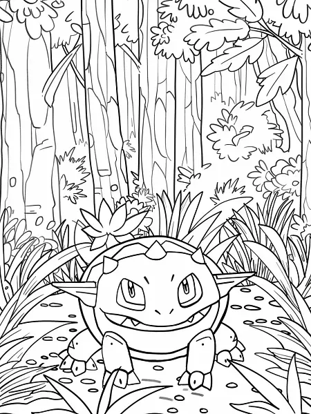 Forretress Pokemon Coloring Page - 3