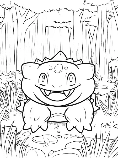 Forretress Pokemon Coloring Page - 2