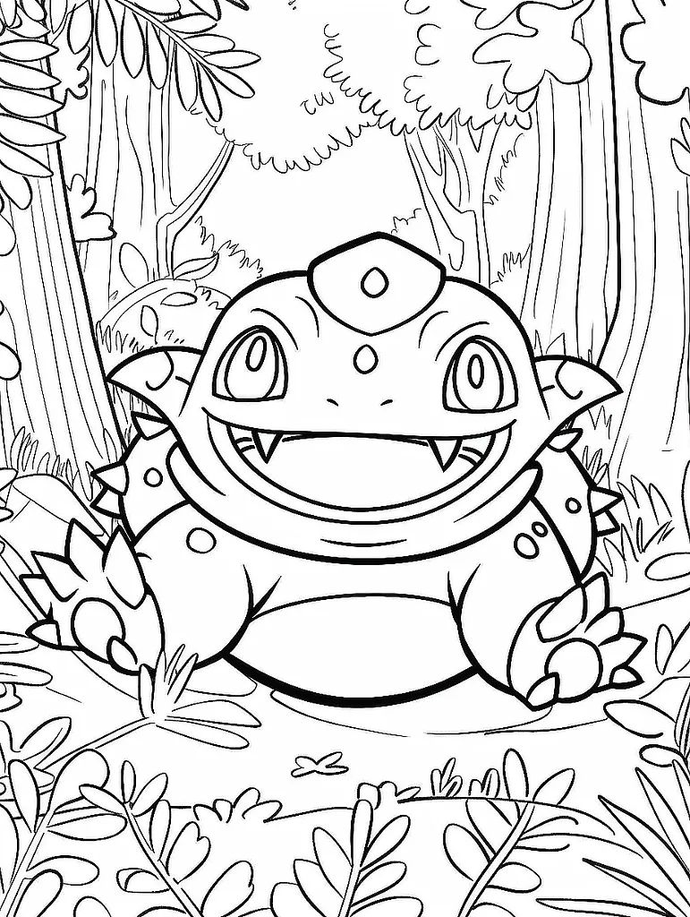 Forretress Pokemon Coloring Page