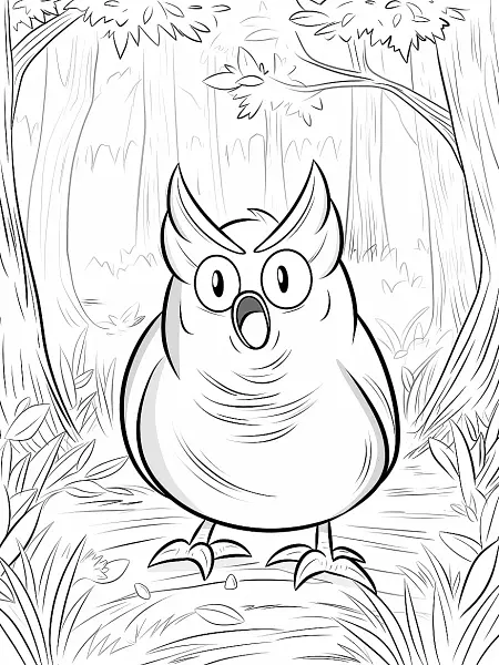 Hypno Pokemon Coloring Page - Forest Surprise - 1