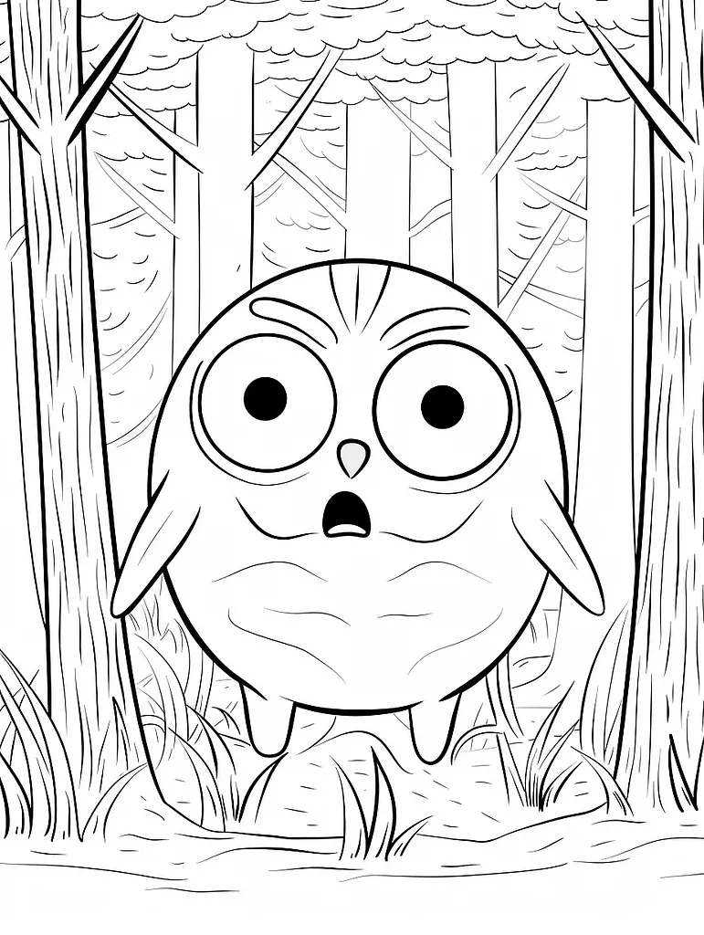 Hypno Pokemon Coloring Page - Forest Surprise 3