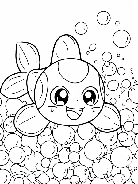 Chinchou Pokemon Coloring Page - 2