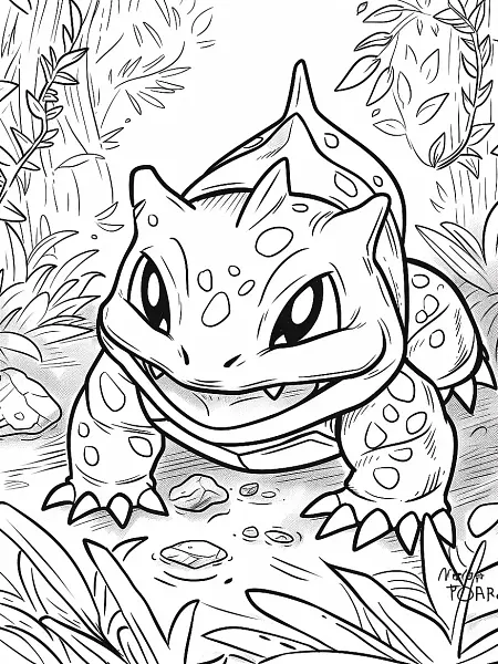 Cheerful Porygon2 Digital Coloring Page - 0