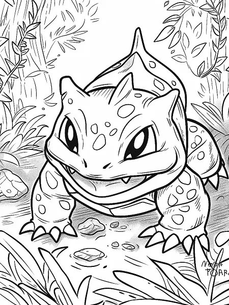 Cheerful Porygon2 Digital Coloring Page - 0