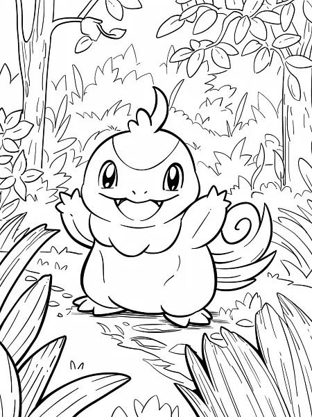 Joyful Shuckle Pokemon in a Forest - 3