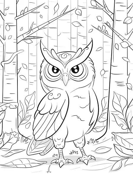 Noctowl Pokemon in an Enchanted Forest - 3