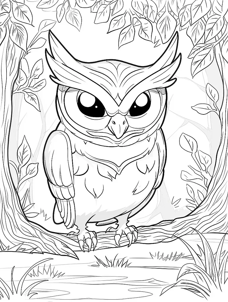 Noctowl Pokemon in an Enchanted Forest 2