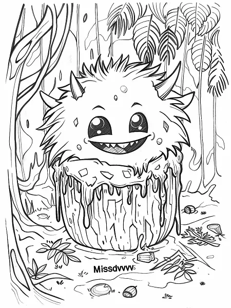 Misdreavus Pokemon in a Haunted Forest - 1