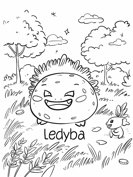 Cheerful Ledyba Pokemon in Sunny Park - 2