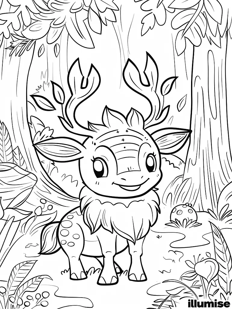 Playful Illumise Pokemon in an Enchanted Forest 4