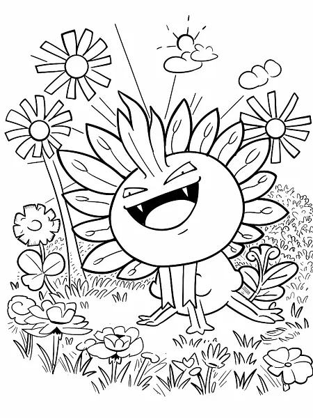 Happy Elekid Pokemon in a Sunny Park - 2