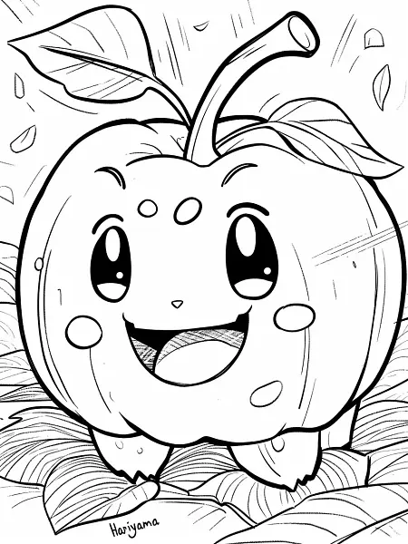 Cheerful Hariyama Pokemon Coloring Page - 3