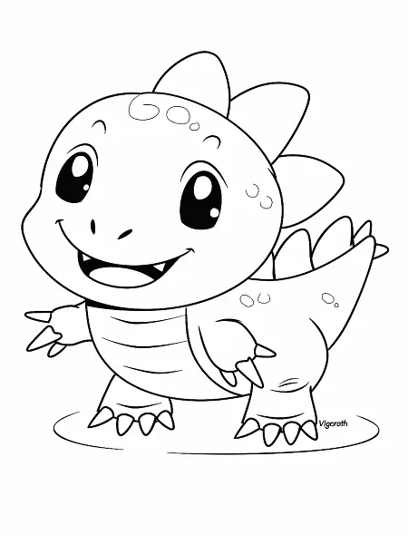 Playful Vigoroth Coloring Page - 2