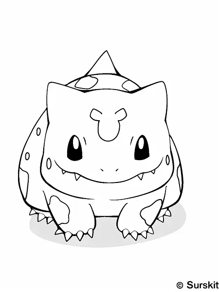 Playful Surskit Pokemon Coloring Page - 0