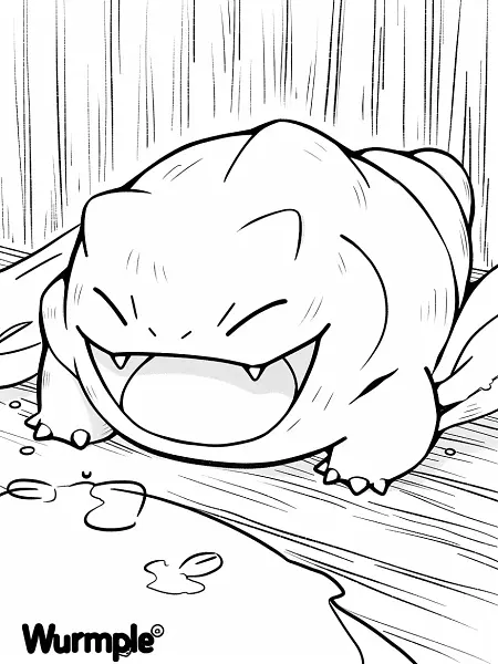 Playful Wurmple Coloring Page - 3