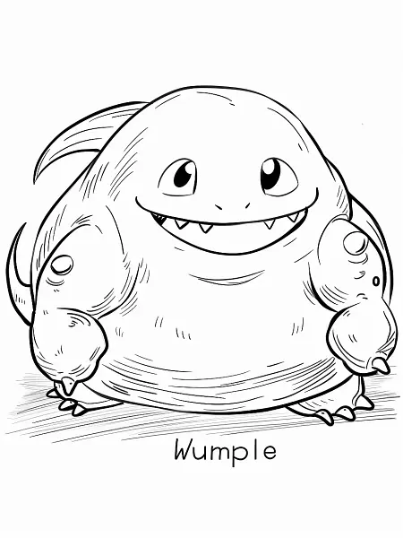 Playful Wurmple Coloring Page - 2