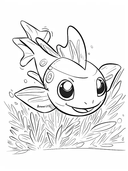 Playful Anorith Coloring Page - 2