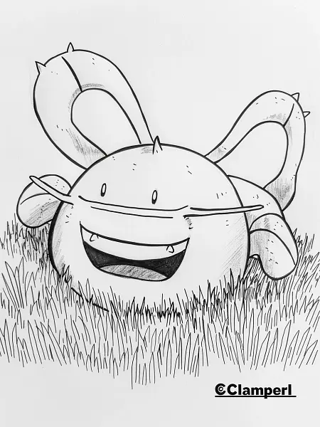 Joyful Clamperl Pokemon Coloring Page - 3