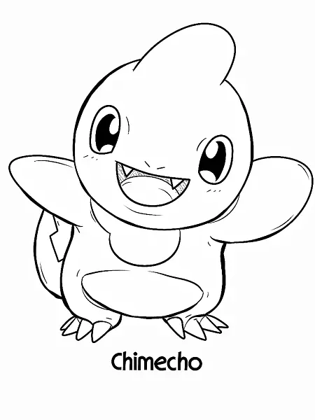 Joyful Chimecho Coloring Page - 0