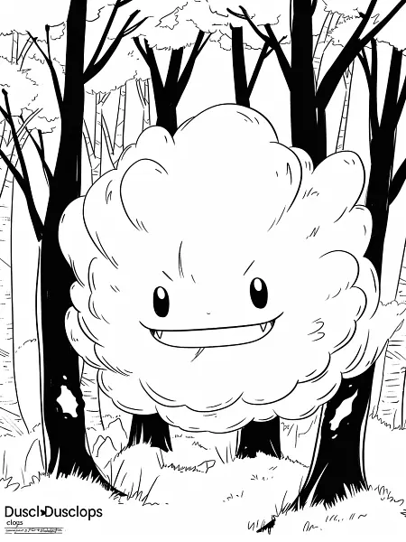 Mischievous Dusclops in a Haunted Forest - 3