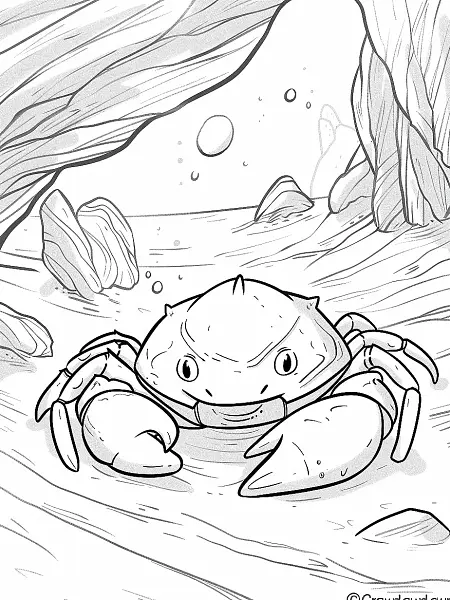 Mischievous Crawdaunt in an Underwater Cave - 0