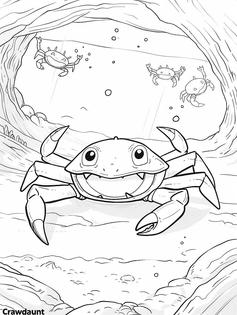 Mischievous Crawdaunt in an Underwater Cave 3