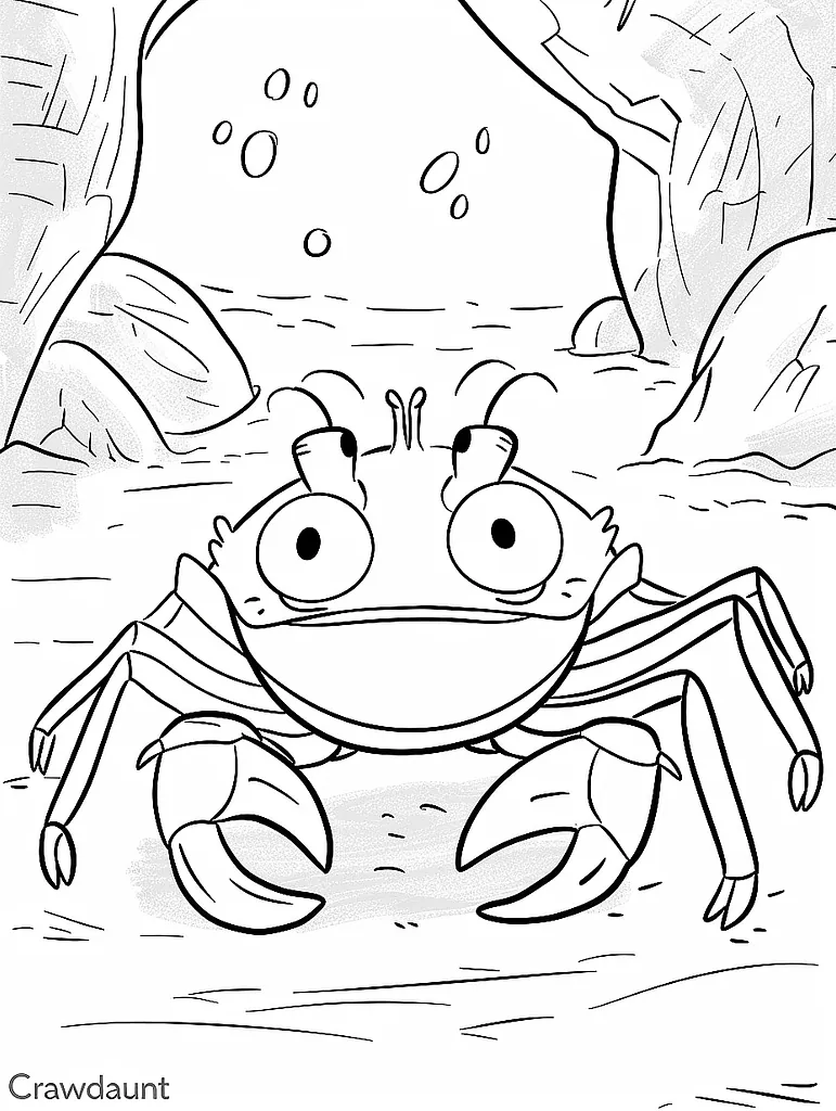 Mischievous Crawdaunt in an Underwater Cave 2