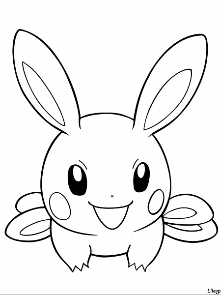 Cheerful Lileep Pokemon Coloring Page - 3