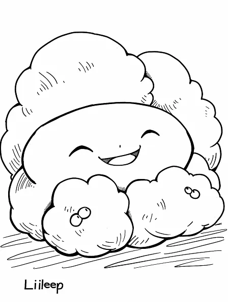 Cheerful Lileep Pokemon Coloring Page - 2