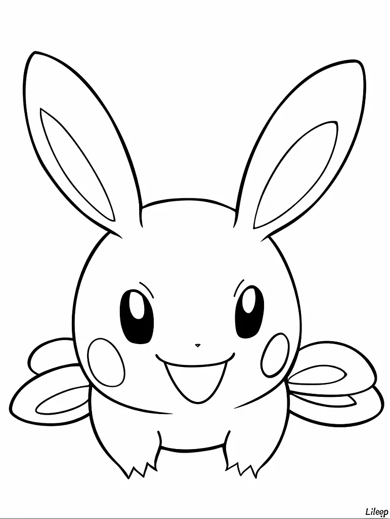 Cheerful Lileep Pokemon Coloring Page 4